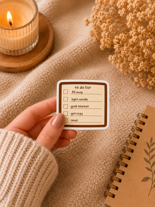 PREORDER | Cozy Reading To-Do List Sticker